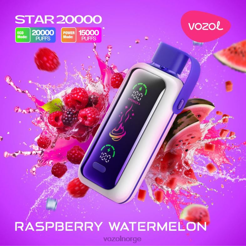 Vozol Review - VOZOL STAR 20 000 bringebær vannmelon 2244419