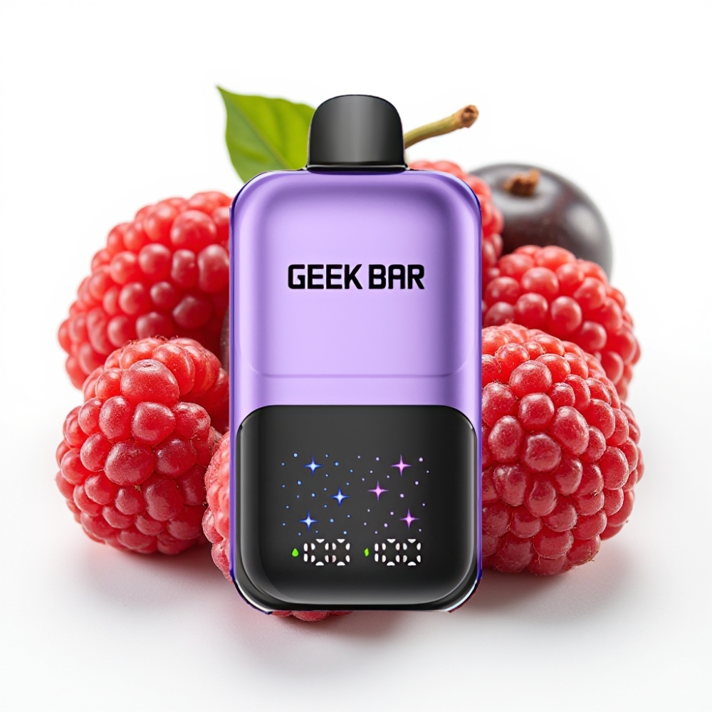 GEEK BAR 2GO 50000 Puffs Druer & Bringebær 20mL 5% Nikotinsalt Oppladbar