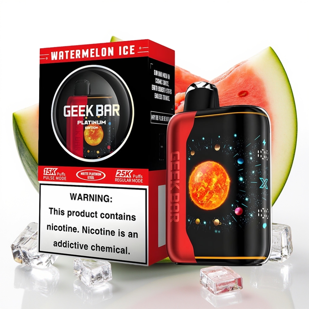GEEK BAR Platinum Edition 25000 Puffs 20mL Væske 2% Nikotin Vannmelon Is