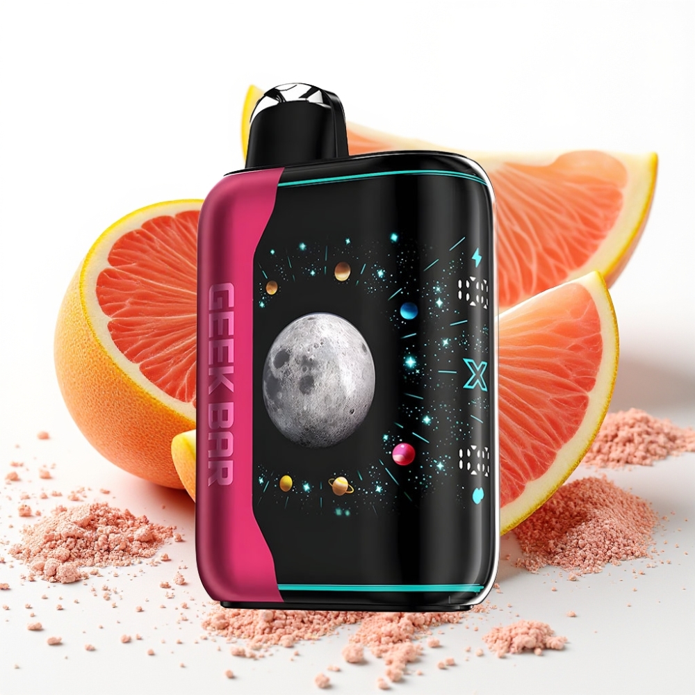 GEEK BAR Platinum Edition 25000 Puffs Sur Rosa Støv Hurtiglading USB-Type C Dobbelt Mesh Coil