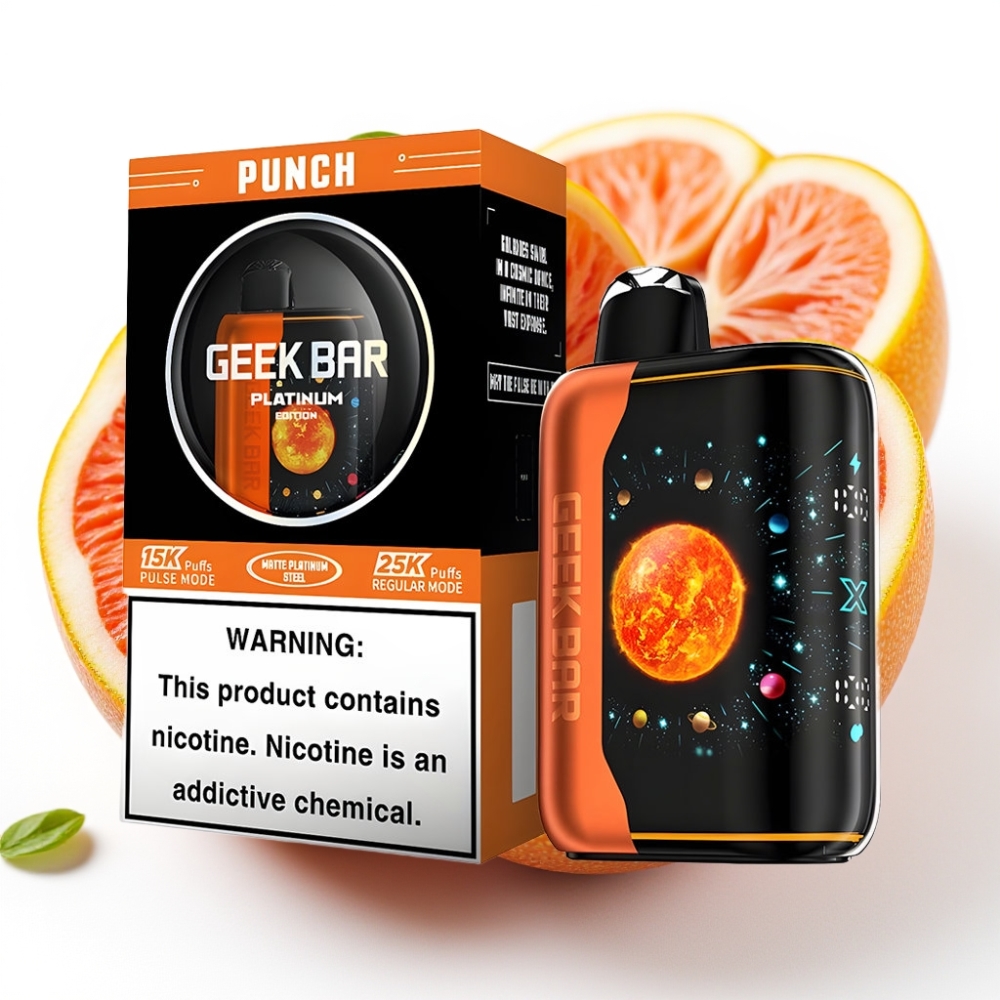GEEK BAR Platinum Edition 25000 Punch opptil 25000 puff, 20mL e-væske, 2% nikotin