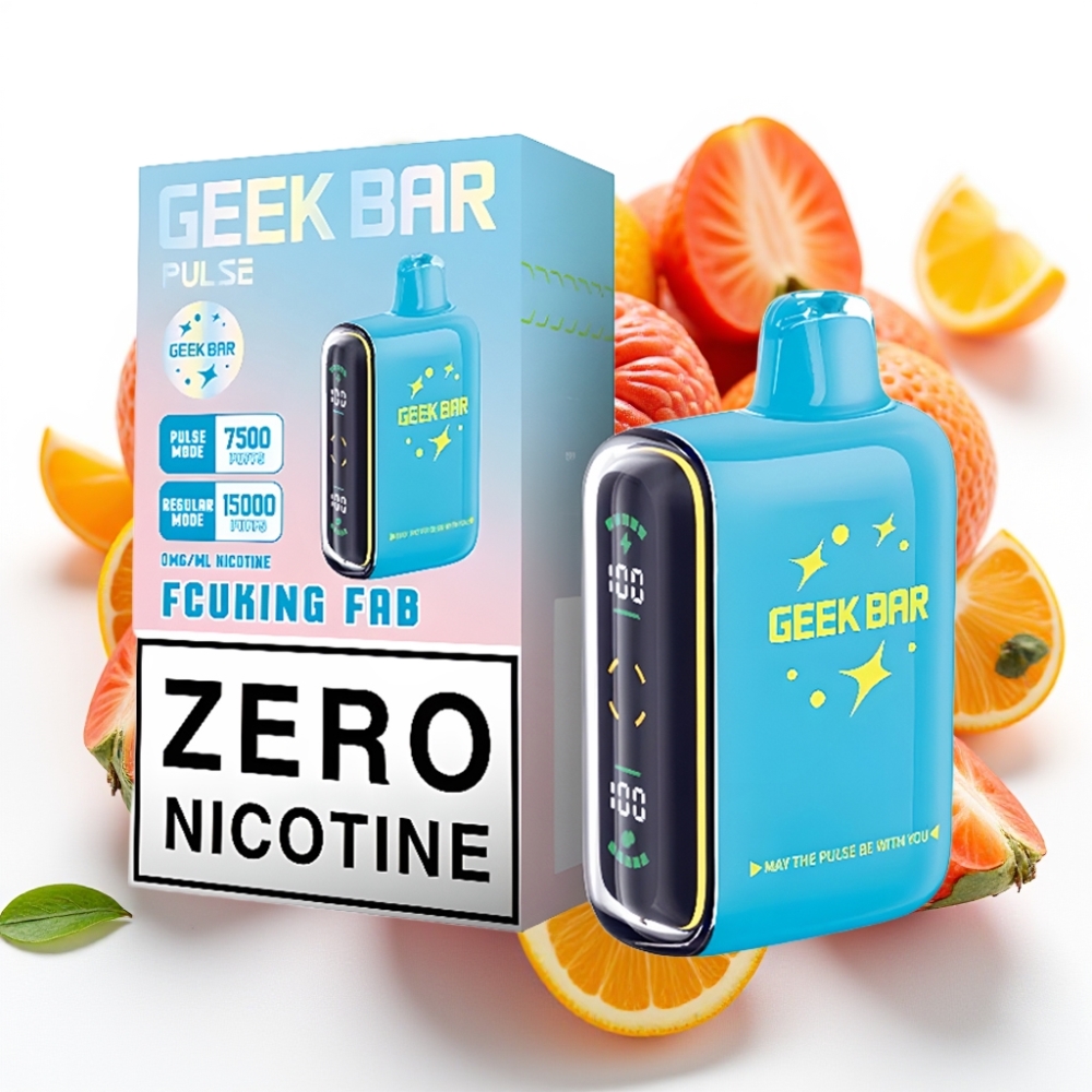 GEEK BAR Pulse 15000 Puffs 16ML 5% Nikotin Justerbar Luftstrøm 650 mAh USB-C