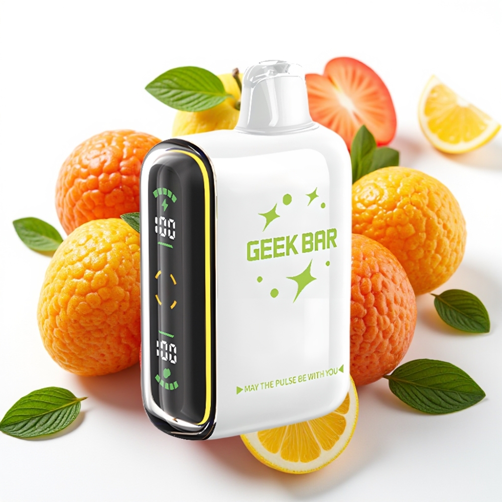 GEEK BAR Pulse 15000 Puffs 16ML 5% Nikotin Justerbar Luftstrøm 650 mAh USB-C