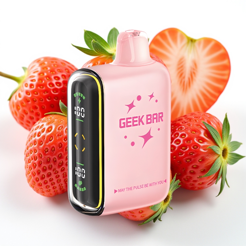 GEEK BAR Pulse 15000 Puffs 16ML 5% Nikotin Justerbar Luftstrøm 650 mAh USB-C