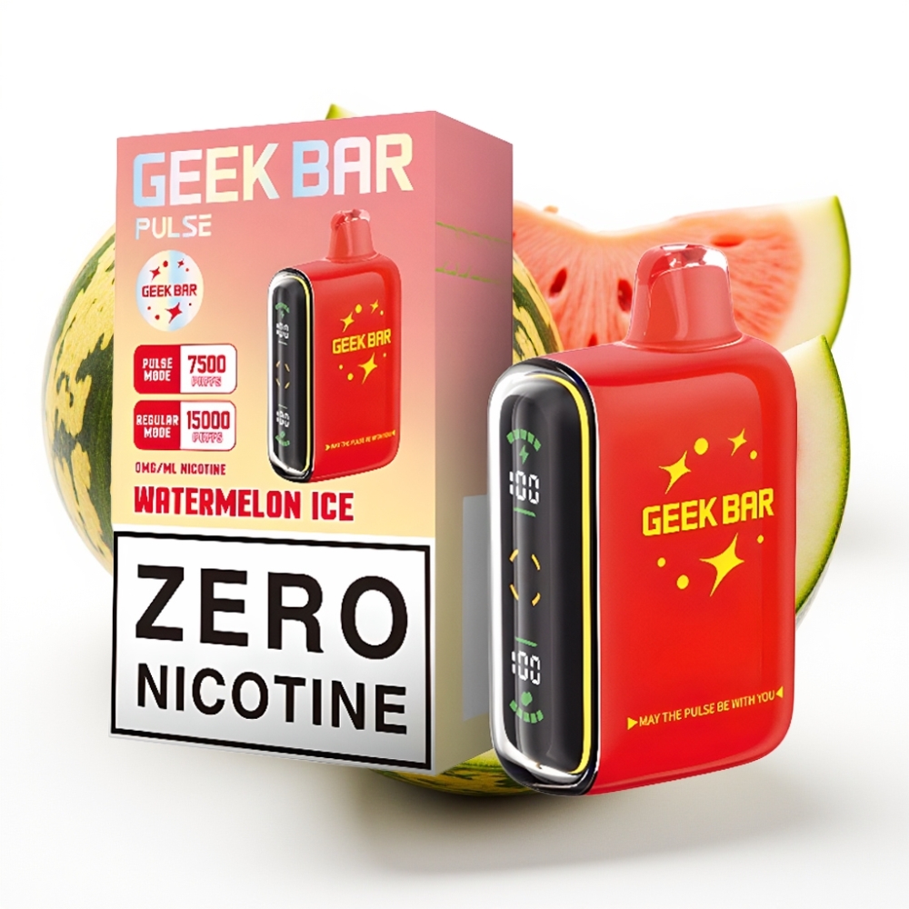 GEEK BAR Pulse 15000 Puffs 16ML 5% Nikotin Justerbar Luftstrøm 650 mAh USB-C