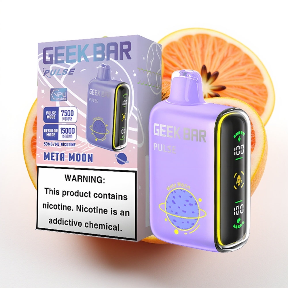 GEEK BAR Pulse 15000 Puffs Planet Edition 16ML væske 5% nikotin 650 mAh USB-C justerbar luftstrøm