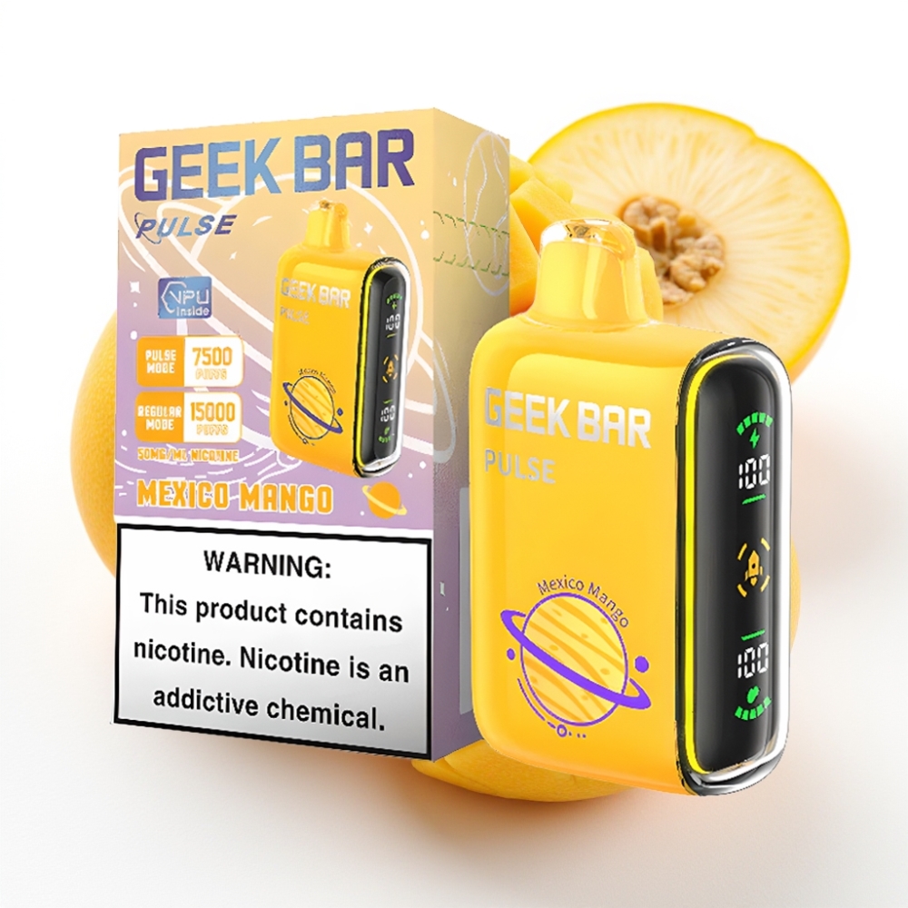 GEEK BAR Pulse 15000 Puffs Planet Edition 16ML væske 5% nikotin 650 mAh USB-C justerbar luftstrøm