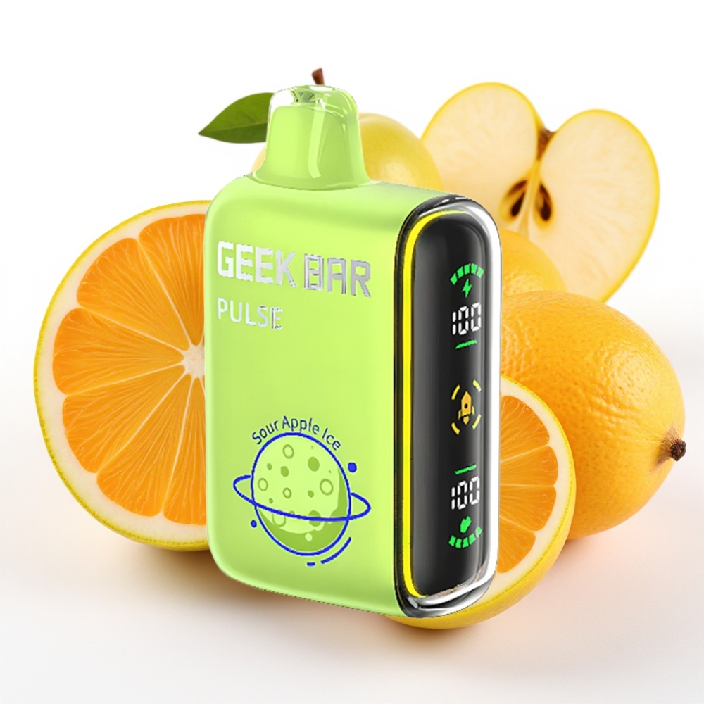 GEEK BAR Pulse 15000 Puffs Planet Edition 16ML væske 5% nikotin 650 mAh USB-C justerbar luftstrøm