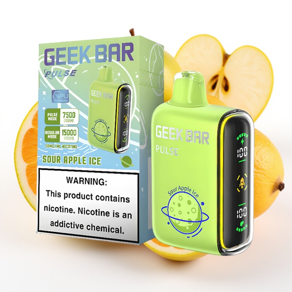 GEEK BAR Pulse 15000 Puffs Planet Edition 16ML væske 5% nikotin 650 mAh USB-C justerbar luftstrøm