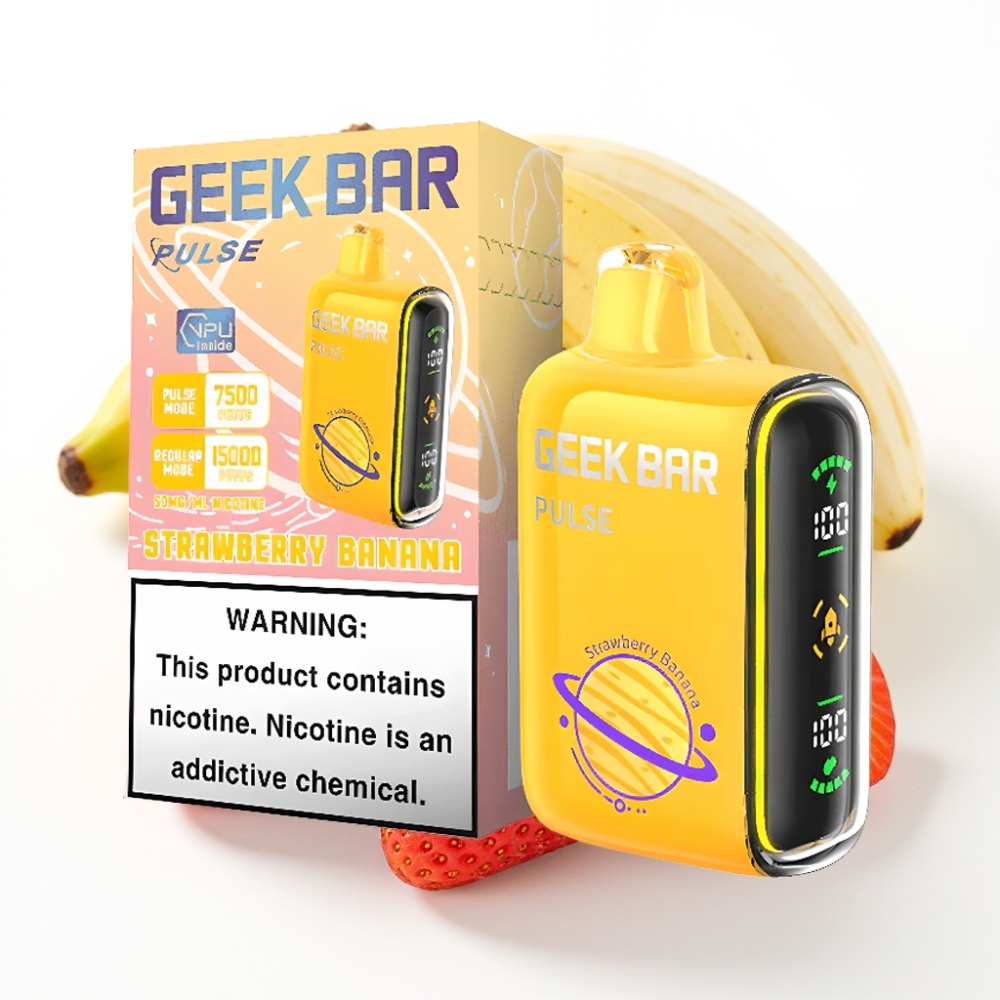 GEEK BAR Pulse 15000 Puffs Planet Edition 16ML væske 5% nikotin 650 mAh USB-C justerbar luftstrøm