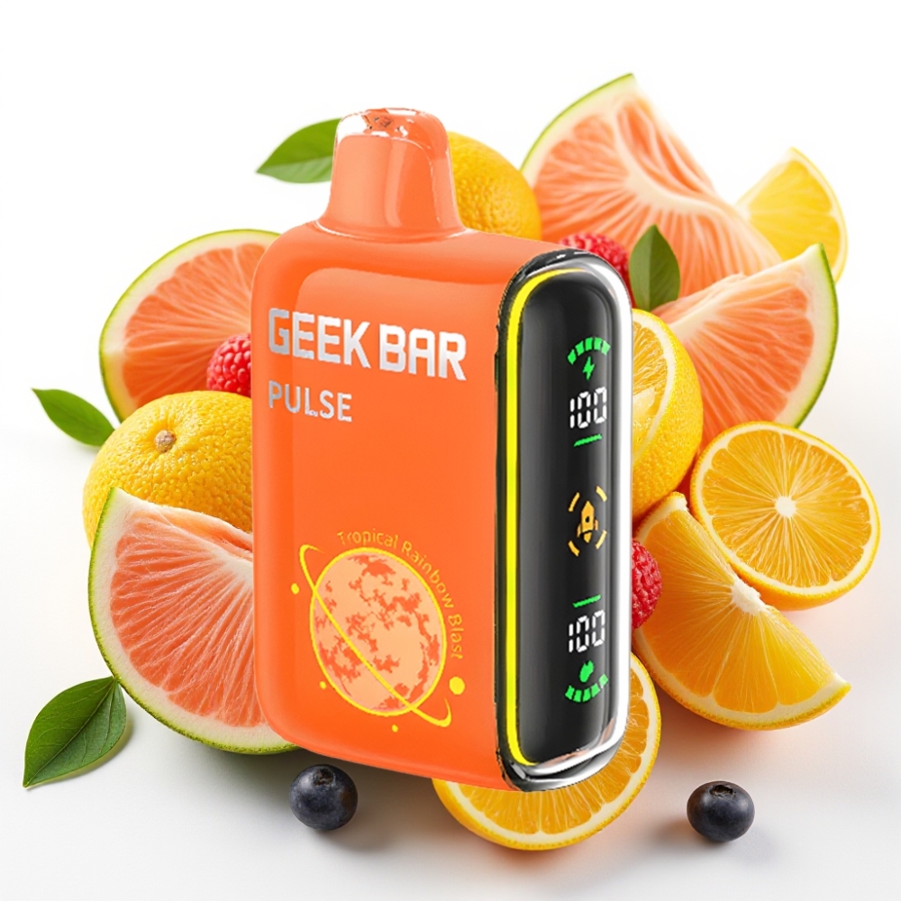 GEEK BAR Pulse 15000 Puffs Planet Edition 16ML væske 5% nikotin 650 mAh USB-C justerbar luftstrøm