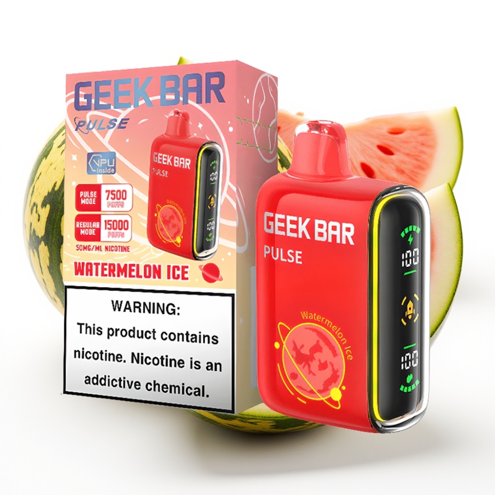 GEEK BAR Pulse 15000 Puffs Planet Edition 16ML væske 5% nikotin 650 mAh USB-C justerbar luftstrøm