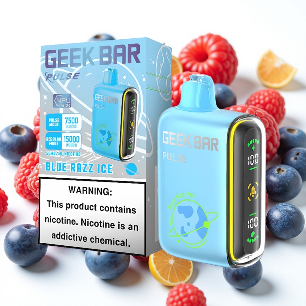 GEEK BAR Pulse 15000 Puffs Planet Edition 16ML væske 5% nikotin 650 mAh USB-C justerbar luftstrøm