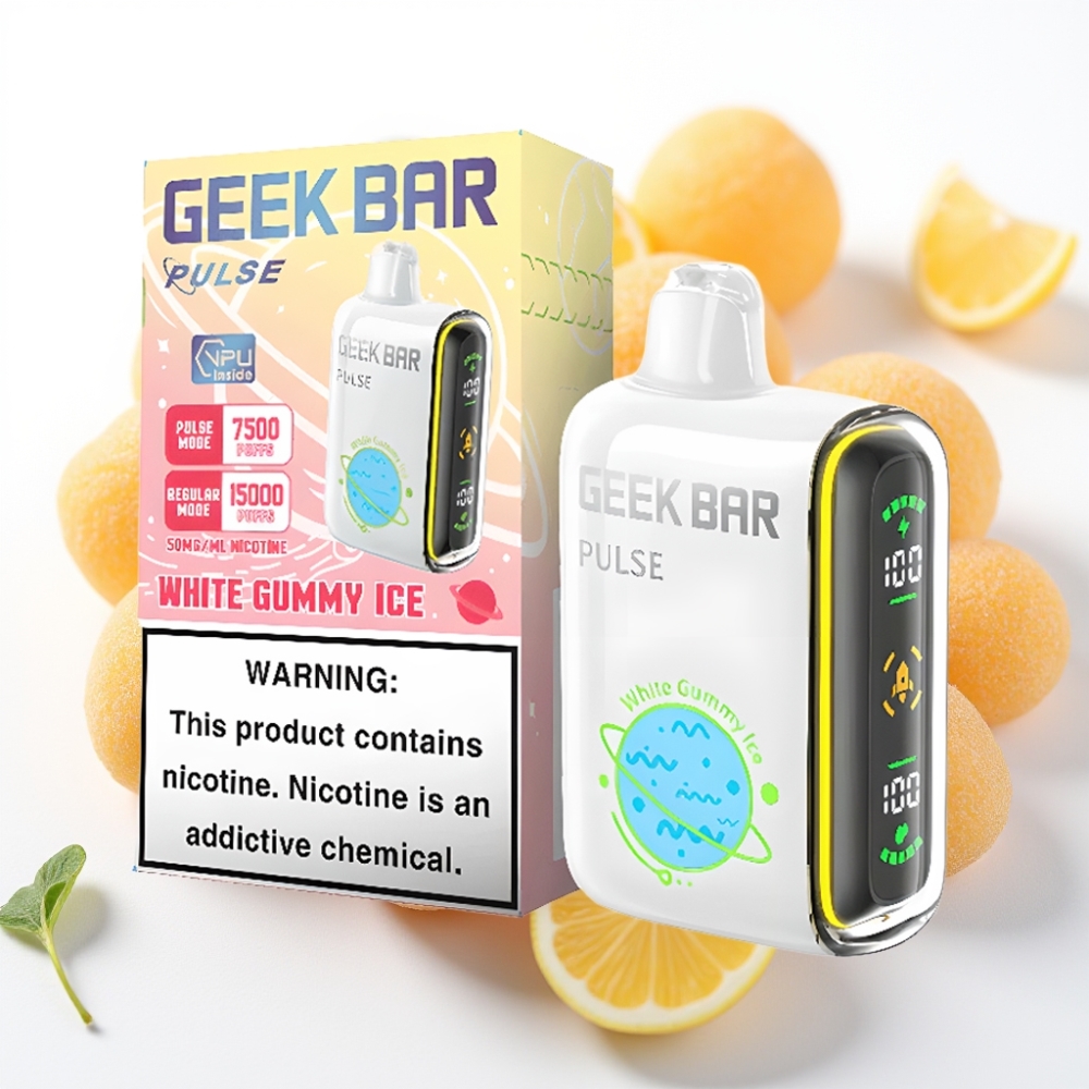GEEK BAR Pulse 15000 Puffs Planet Edition 16ML væske 5% nikotin 650 mAh USB-C justerbar luftstrøm