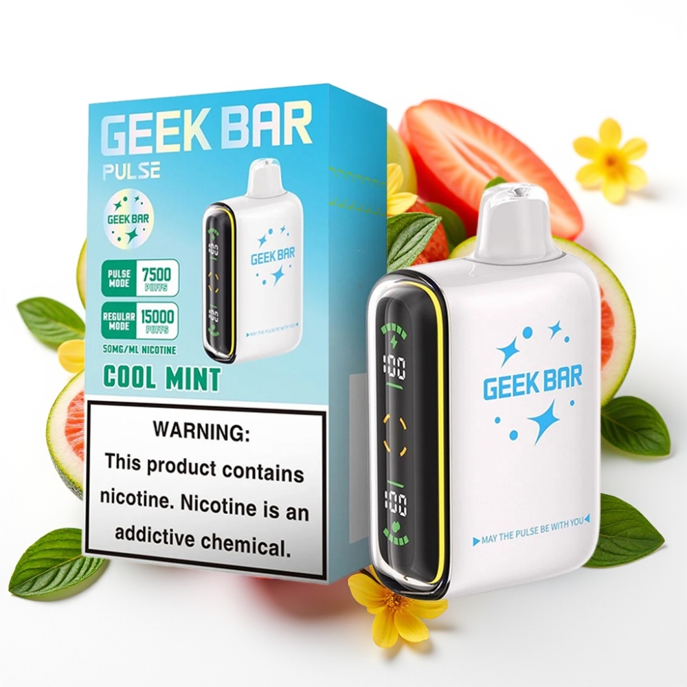 GEEK BAR Pulse 15000 Puffs Planet Edition 16ML væske 5% nikotin 650 mAh USB-C justerbar luftstrøm