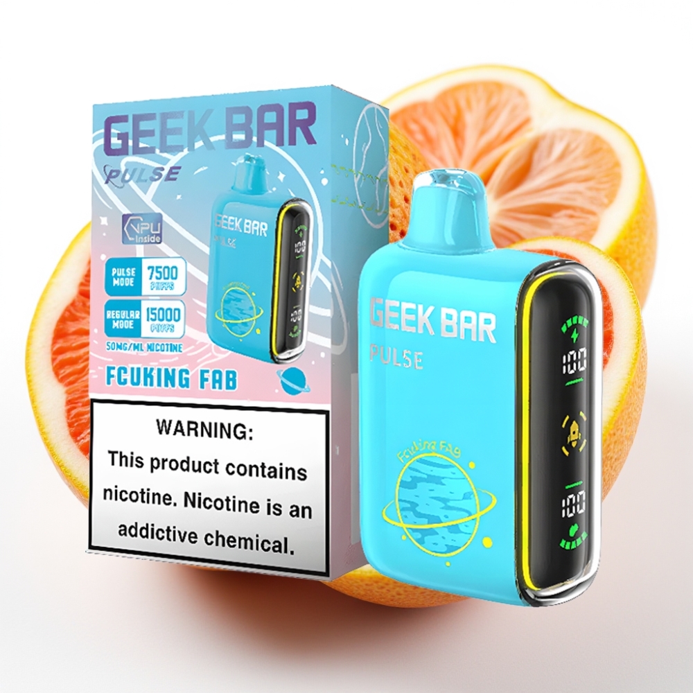 GEEK BAR Pulse 15000 Puffs Planet Edition 16ML væske 5% nikotin 650 mAh USB-C justerbar luftstrøm