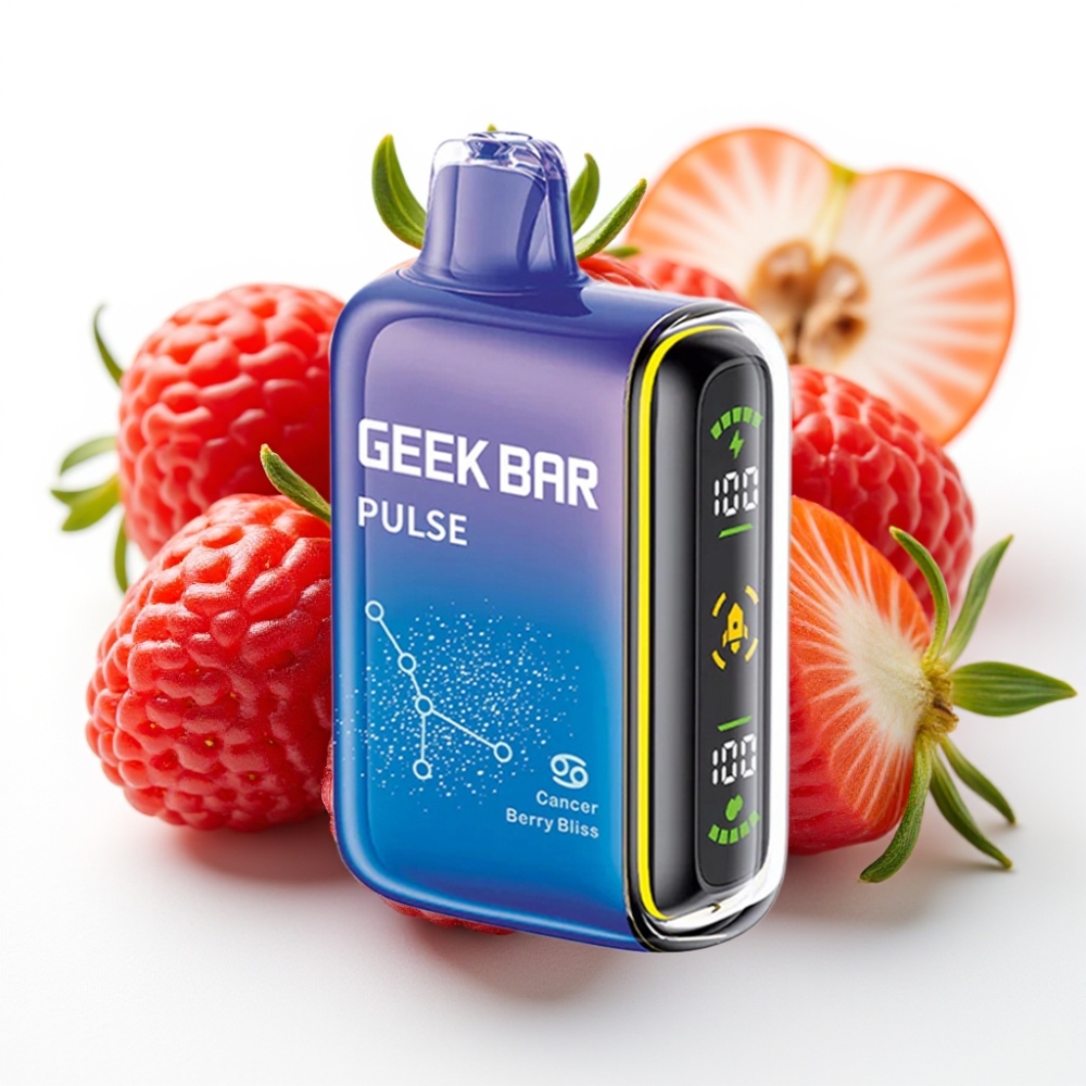 GEEK BAR Pulse 15000 Puffs Zodiac Edition, 16ML e-væske, 5% nikotin, justerbar luftstrøm, 650 mAh batteri, USB Type-C