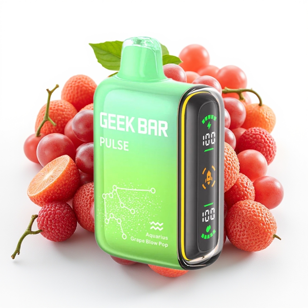 GEEK BAR Pulse 15000 Puffs Zodiac Edition, 16ML e-væske, 5% nikotin, justerbar luftstrøm, 650 mAh batteri, USB Type-C