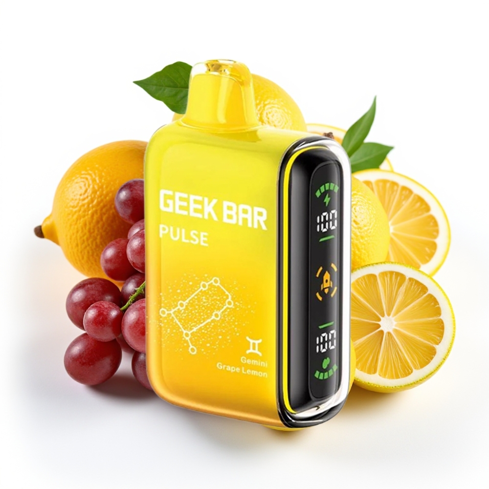 GEEK BAR Pulse 15000 Puffs Zodiac Edition, 16ML e-væske, 5% nikotin, justerbar luftstrøm, 650 mAh batteri, USB Type-C
