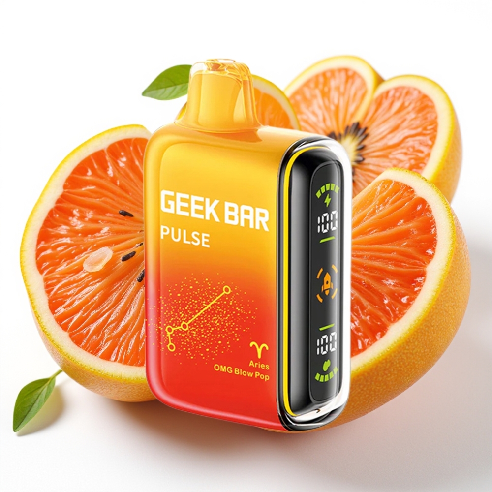 GEEK BAR Pulse 15000 Puffs Zodiac Edition, 16ML e-væske, 5% nikotin, justerbar luftstrøm, 650 mAh batteri, USB Type-C