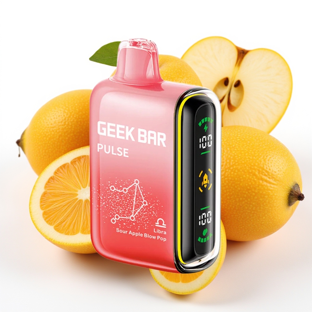 GEEK BAR Pulse 15000 Puffs Zodiac Edition, 16ML e-væske, 5% nikotin, justerbar luftstrøm, 650 mAh batteri, USB Type-C