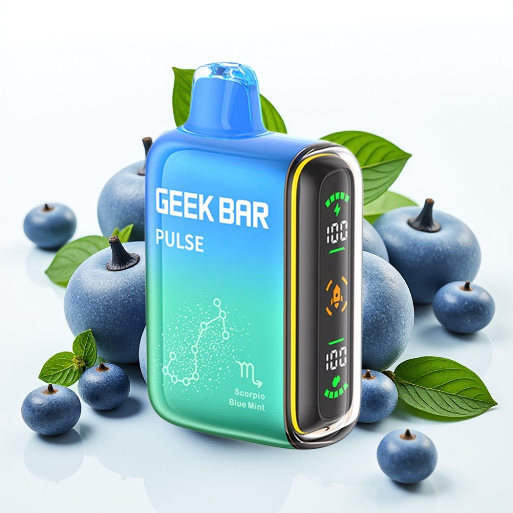 GEEK BAR Pulse 15000 Puffs Zodiac Edition, 16ML e-væske, 5% nikotin, justerbar luftstrøm, 650 mAh batteri, USB Type-C