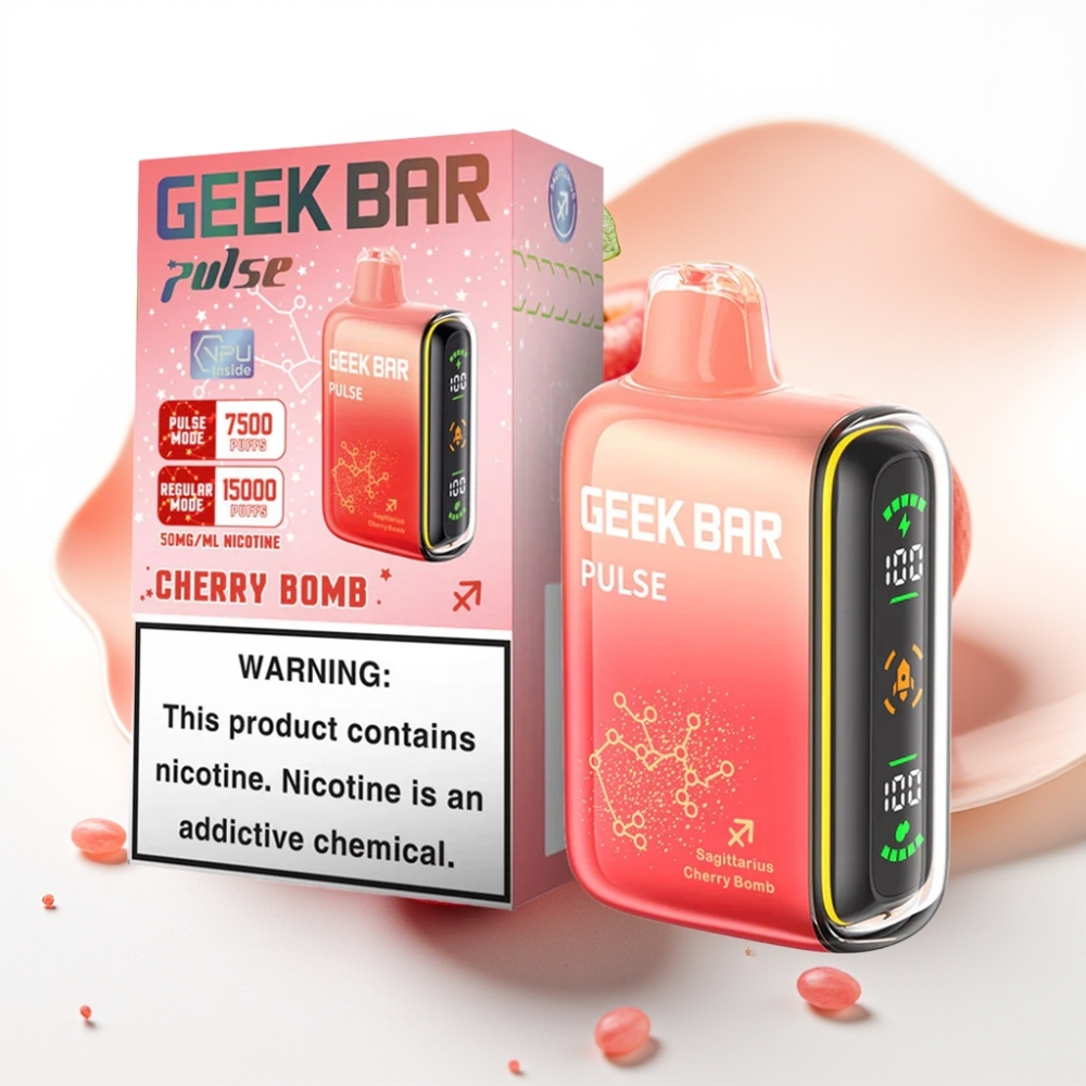 GEEK BAR Pulse 15000 Puffs Zodiac Edition, 16ML e-væske, 5% nikotin, justerbar luftstrøm, 650 mAh batteri, USB Type-C