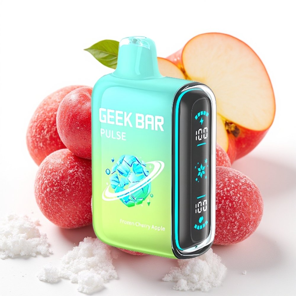 Geek Bar Pulse 15000 Puffs Fryst Utgave – 15 000 trekk, 16ML, 5% nikotin, justerbar luftstrøm, 650 mAh