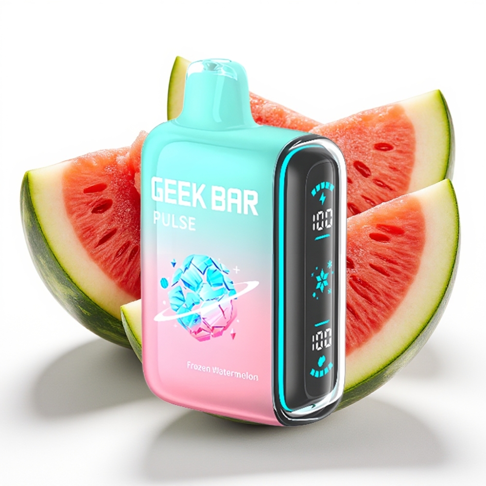 Geek Bar Pulse 15000 Puffs Fryst Utgave – 15 000 trekk, 16ML, 5% nikotin, justerbar luftstrøm, 650 mAh