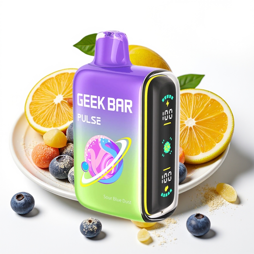 Geek Bar Pulse 15000 Puffs Sur Edisjon 16ML 5% justerbar luftstrøm 650 mAh USB-C