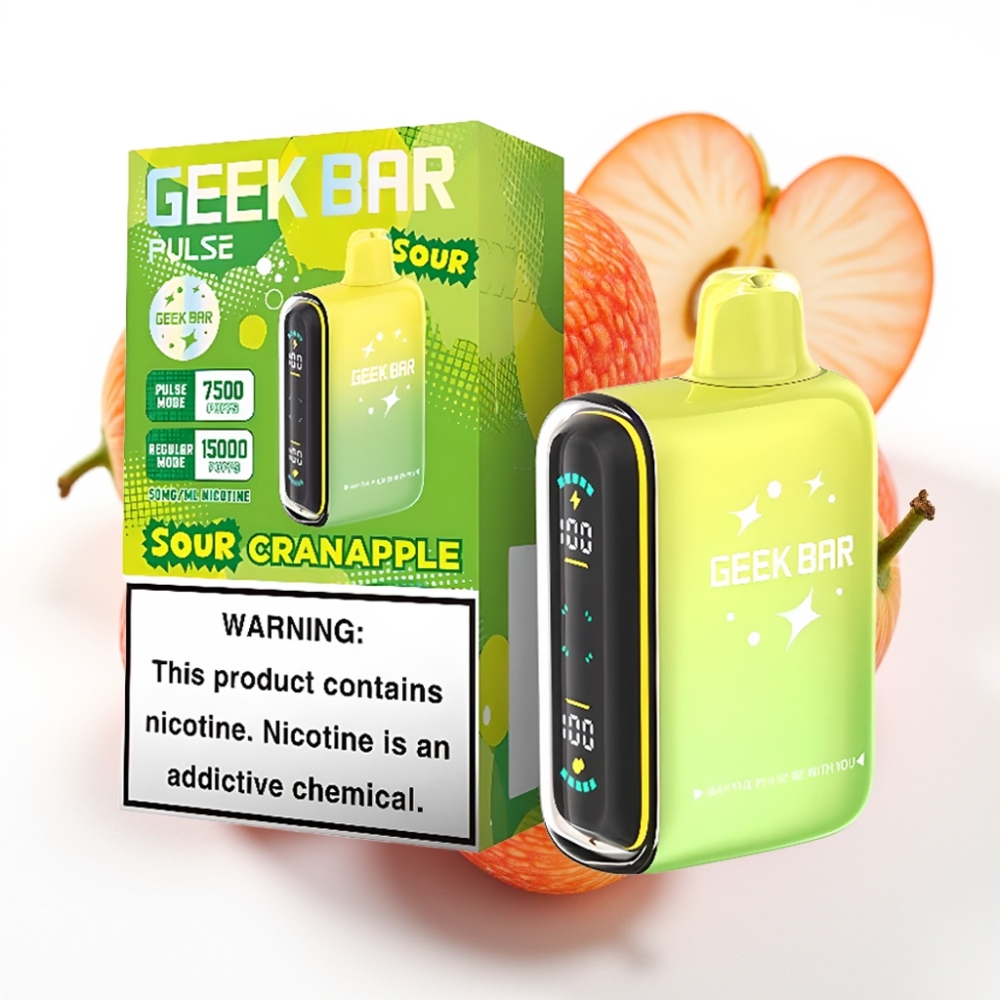 Geek Bar Pulse 15000 Puffs Sur Edisjon 16ML 5% justerbar luftstrøm 650 mAh USB-C