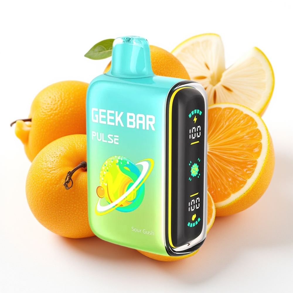 Geek Bar Pulse 15000 Puffs Sur Edisjon 16ML 5% justerbar luftstrøm 650 mAh USB-C