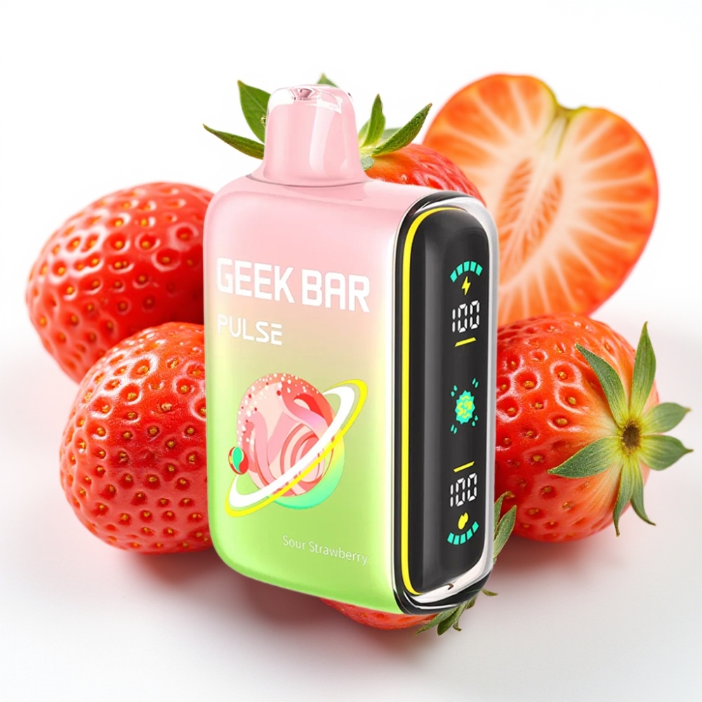 Geek Bar Pulse 15000 Puffs Sur Edisjon 16ML 5% justerbar luftstrøm 650 mAh USB-C