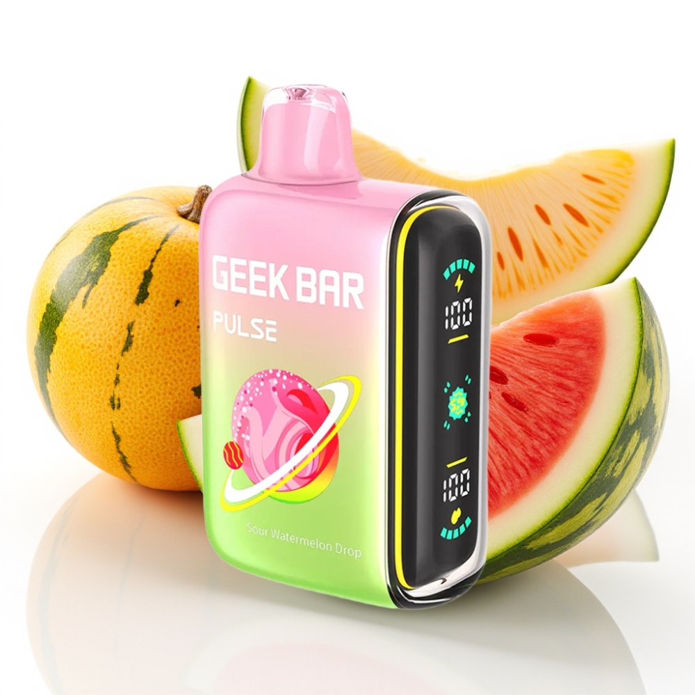 Geek Bar Pulse 15000 Puffs Sur Edisjon 16ML 5% justerbar luftstrøm 650 mAh USB-C