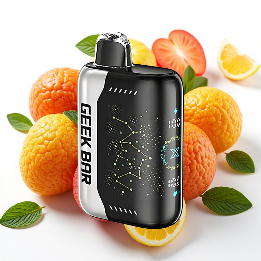 GEEK BAR Pulse X 25000 Puff 0-5% Nikotin 18mL Væske USB-C Skjerm Dual Mesh Zero Nikotin