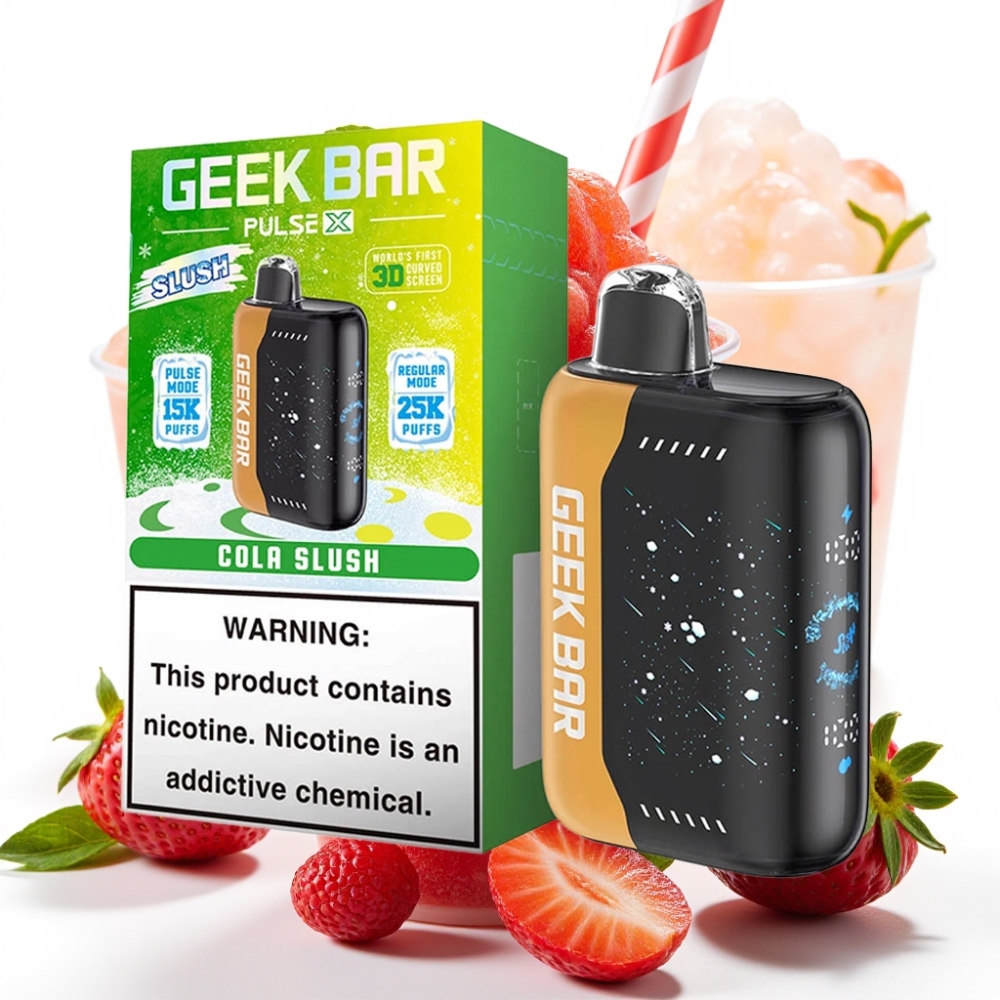 GEEK BAR Pulse X 25000 Puffs Slush Edition opptil 25000 puffs, 18mL væske, 0-5% nikotin, USB-C