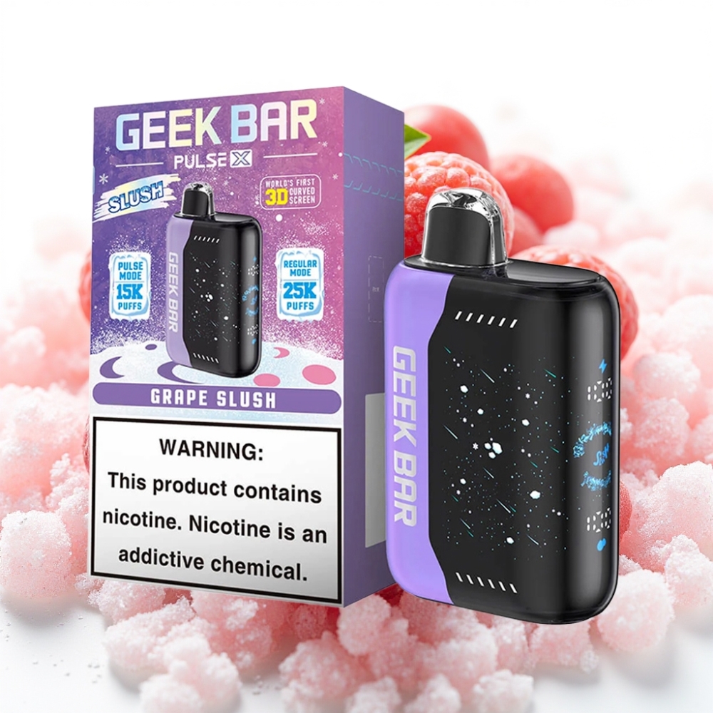 GEEK BAR Pulse X 25000 Puffs Slush Edition opptil 25000 puffs, 18mL væske, 0-5% nikotin, USB-C