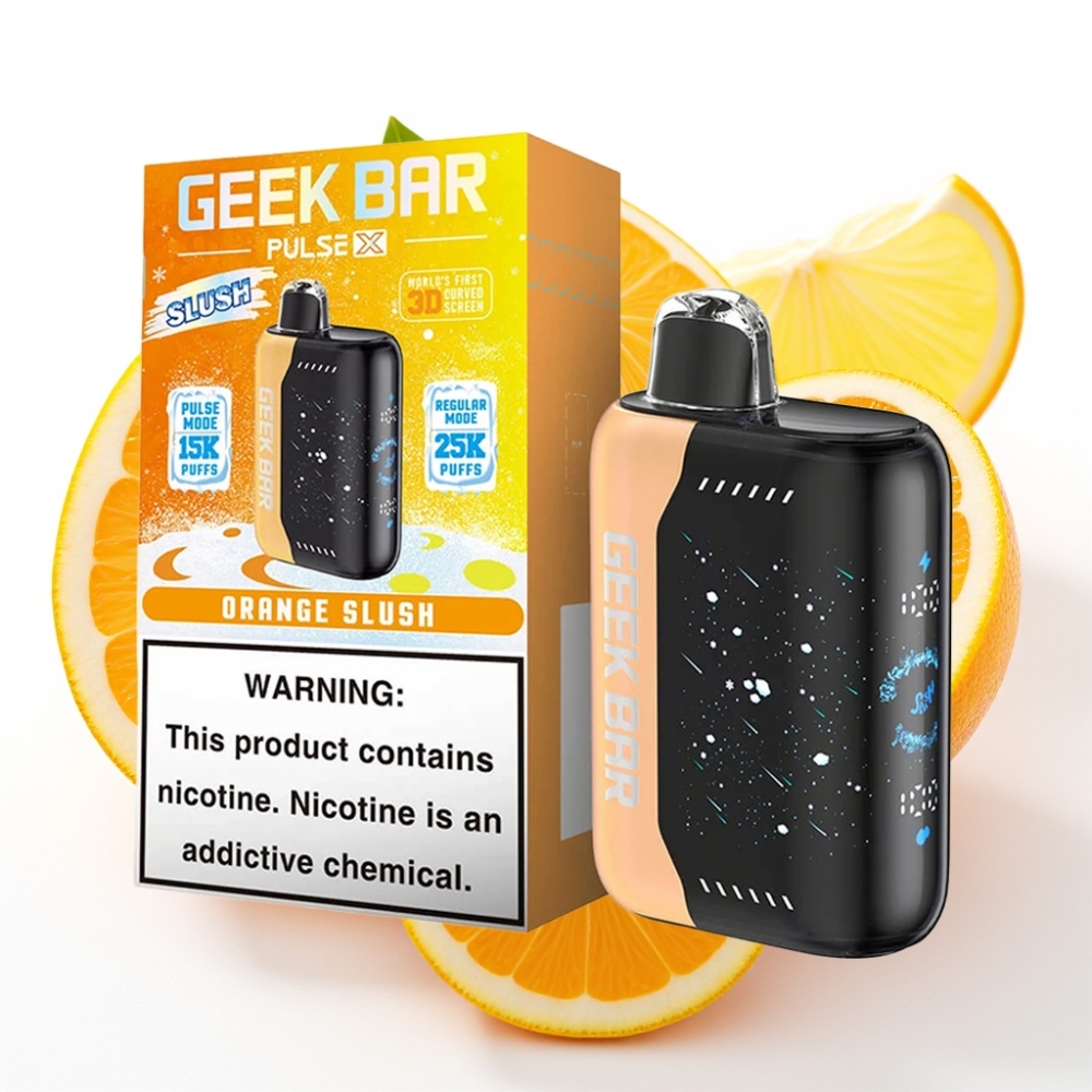 GEEK BAR Pulse X 25000 Puffs Slush Edition opptil 25000 puffs, 18mL væske, 0-5% nikotin, USB-C