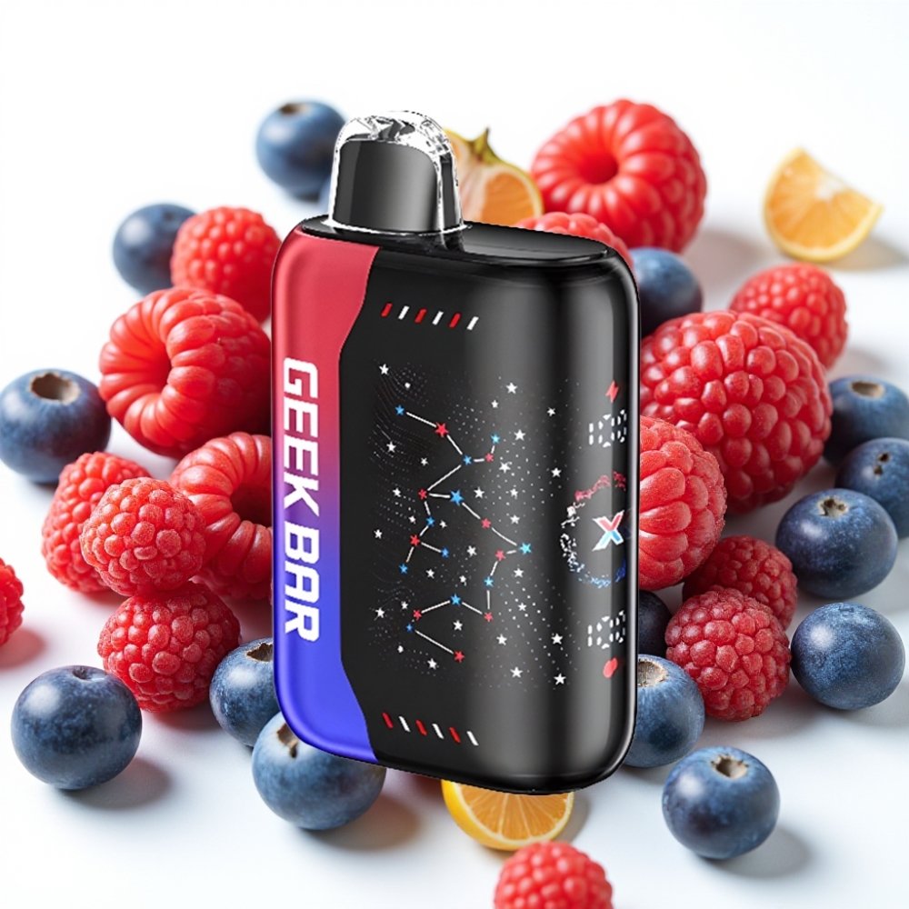 Geek Bar Pulse X 25000 Puffs Patriot Editon opptil 25000 puffs, 18mL e-væske, 0-5% nikotin