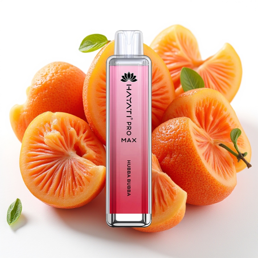 Hayati Pro Max 4000 Puffs Engangsvaper Hubba Bubba 2%/5% Nikotin 1400mAh Ladbar