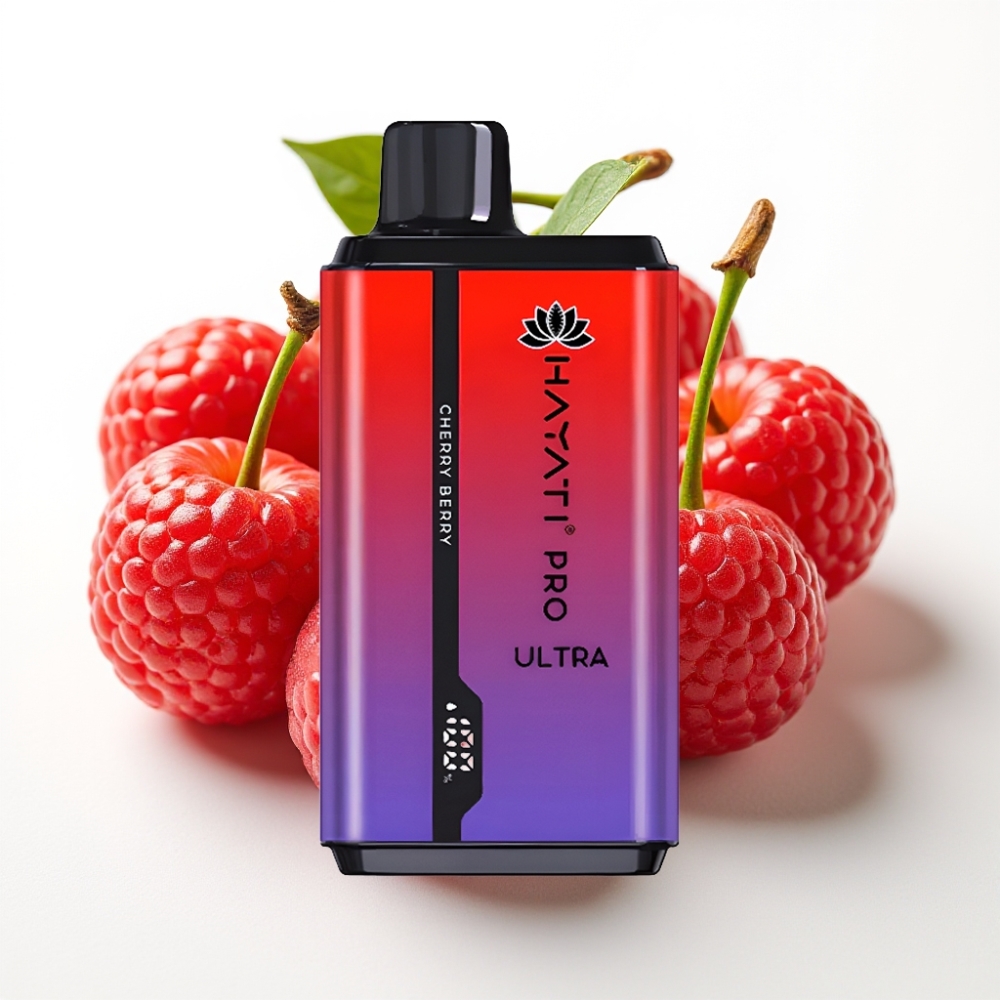 Hayati Pro Ultra 15000 Puffs Kirsebær Bær 850mAh 2×12ml 2%