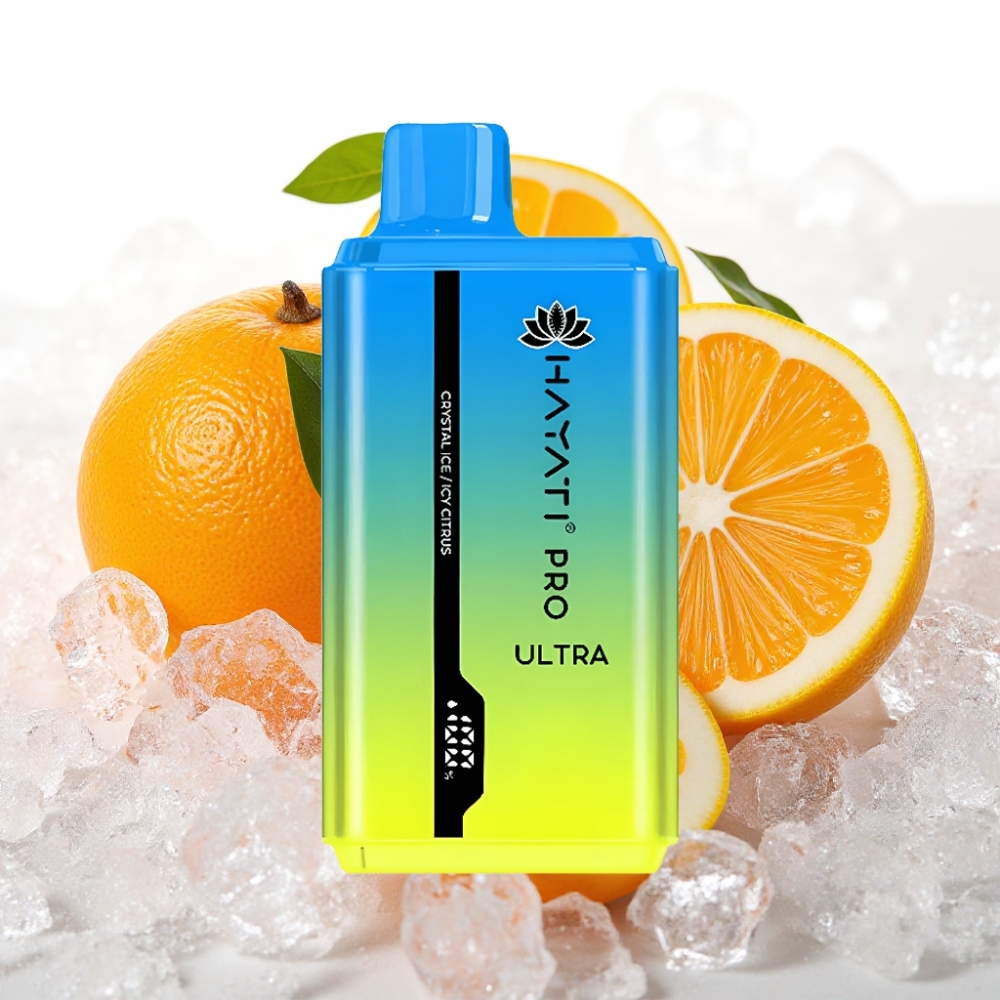 Hayati Pro Ultra 15000 Puffs Krystallis Isete Sitrus – 850mAh, 2×12ml, 2% nikotin, 49 smaker