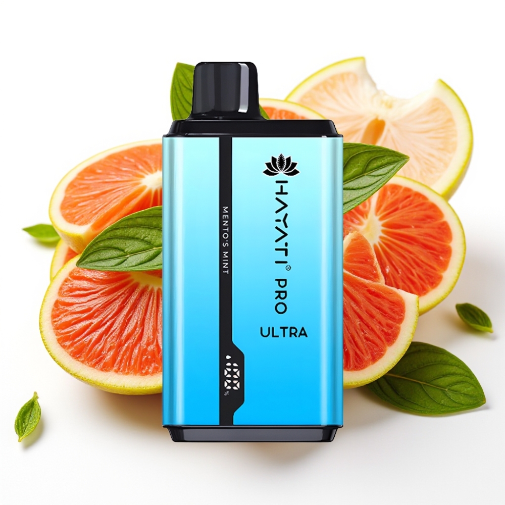 Hayati Pro Ultra 15000 Puffs Myntesmak 15000+ puff, 850mAh, 2×12ml, 2% nikotin